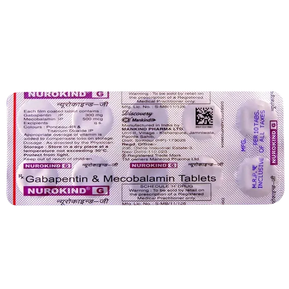nurokind g 300mg tablet 10's